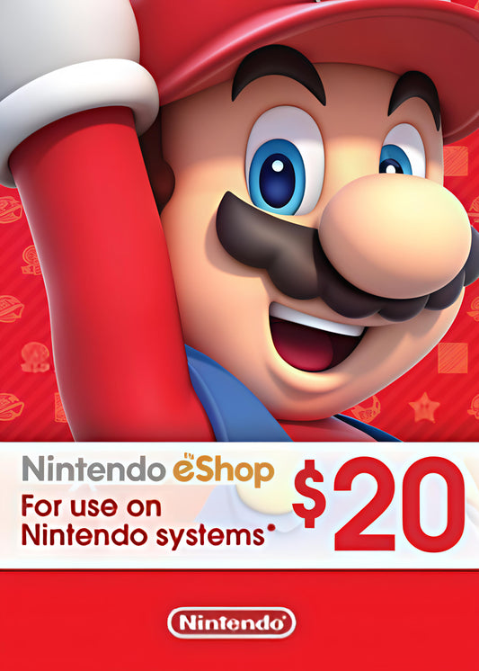 Nintendo eShop Gift Card $20 (USA) - E-mail/WhatsApp