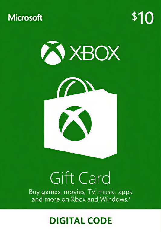 Xbox Gift Card $10 (USA) - E-mail/WhatsApp