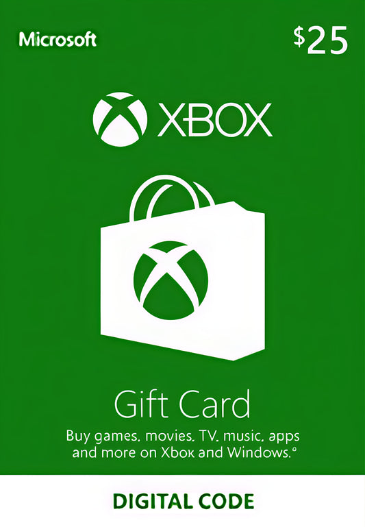 Xbox Gift Card $25 (USA) - E-mail/WhatsApp